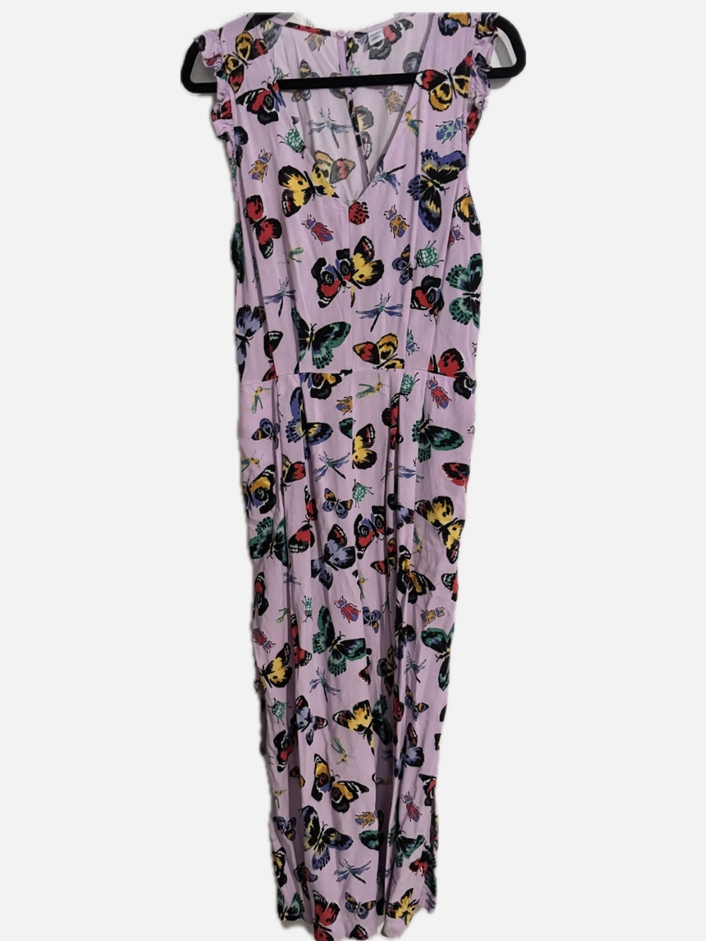 Lilac Butterfly Print Jumpsuit
